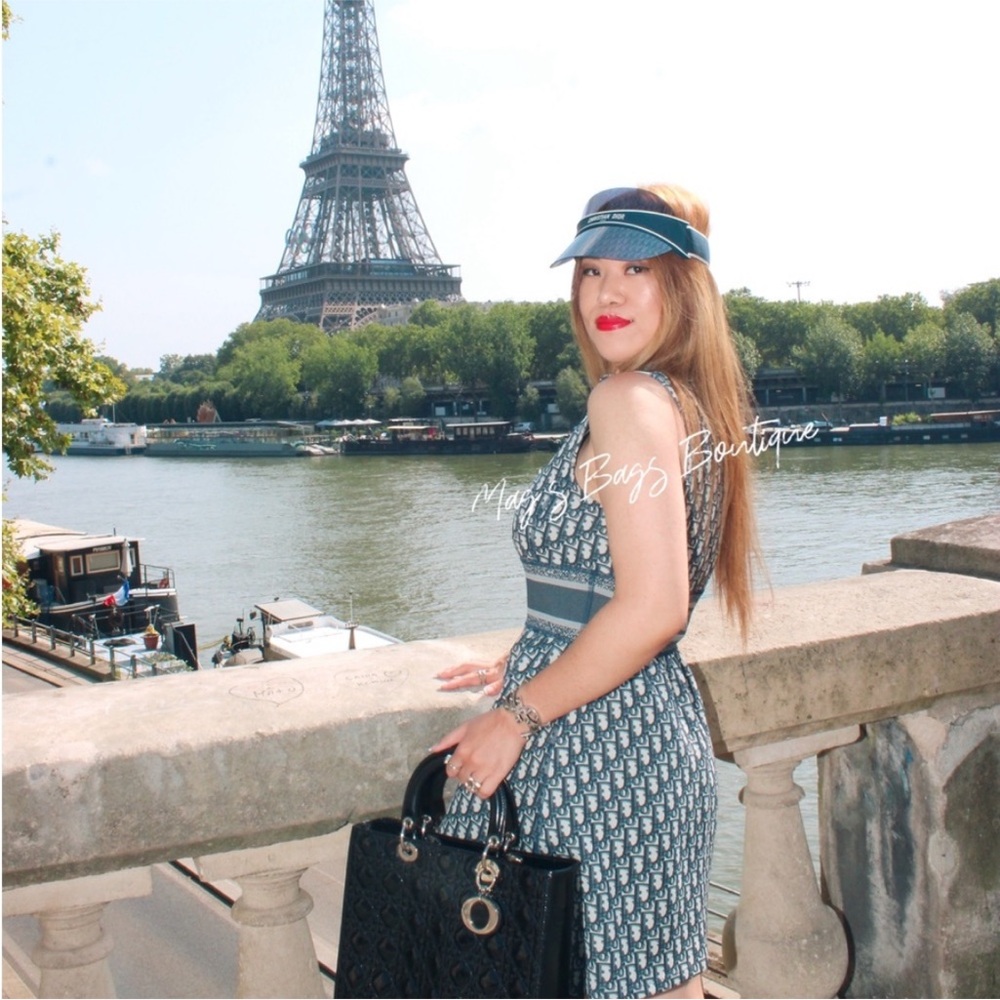 Dior: Dress with Trotter Logo Monogram